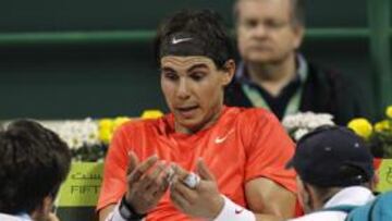 <b>"ME SIENTO TERRIBLEMENTE MAL". </b>Rafa se explica a los 'trainers' .