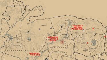 Todos los huesos de dinosaurio de Red Dead Redemption 2