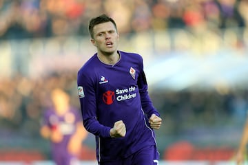 Josip Ilicic celebra su gol en el Artemio demostrando su valor despertando el interés del Club de Bérgamo, Atalanta.