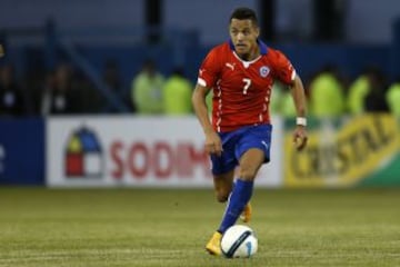 Alexis S&aacute;nchez sum&oacute; 13 presencias en Eliminatorias.