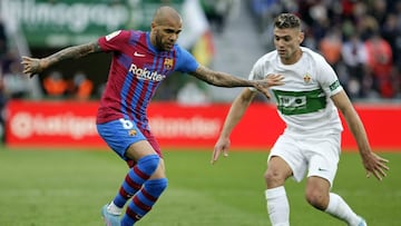 06/03/22 PARTIDO PRIMERA DIVISION 
 ELCHE  -  BARCELONA
 DANI ALVES , LUCAS BOYE
 