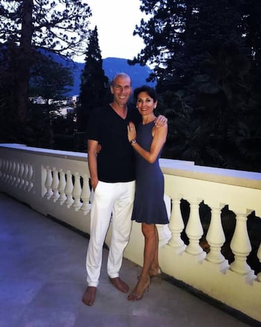 Zidane disfruta en Italia de sus vacaciones junto a Véronique