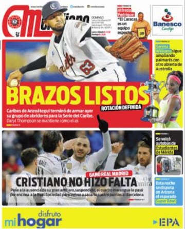 Portadas de la prensa deportiva