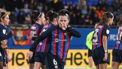 Claudia Pina celebra su gol contra el Alhama.