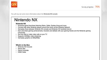 Nintendo NX: Nuevos datos filtrados