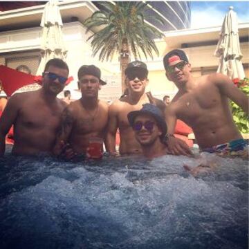 Neymar disfruta de sus vacaciones en Las Vegas