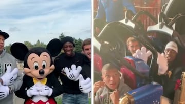 Mbappé, 'Grizi', Dembélé y Pogba, de montaña rusa en Disneyland