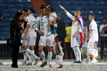 Los festejos del Real Madrid tras lograr la decimotercera