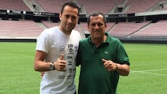 David Ospina y su padre Hern&aacute;n Ospina