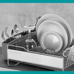 Así es el escurridor de platos de acero inoxidable mejor valorado de Amazon