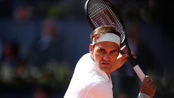 Tennis: Mutua Madrid Open 2019, Day 7
 
 Roger Federer (SUI) during the Mutua Madrid Open 2019 (ATP Masters 1000 and WTA Premier) tenis tournament at Caja Magica in Madrid, Spain, on May 09, 2019.
 
 
 09/05/2019