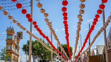 Farolillos en el Real de la Feria de Sevilla a 19 de abril del 2023 en Sevilla (Andalucía). Los hoteles de Sevilla están al 85% de ocupación para toda la Feria de Abril, según se desprende del sondeo realizado por la Asociación de Hoteles de Sevilla y Provincia (AHS) entre sus asociados, que representan casi diez mil plazas, para conocer el estado de las reservas en los establecimientos de cara a la Feria de 2023.
19 ABRIL 2023
Eduardo Briones / Europa Press
19/04/2023