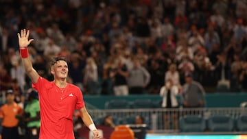 Mensik, en la final del Masters 1000 de Miami.