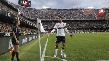 Parejo, en Mestalla. 