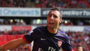 <b>GOLEADOR. </b>Cazorla consiguió el pasado fin de semana su primer tanto con la camiseta gunner.