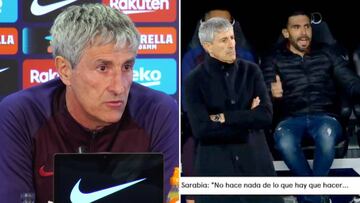 Quique Setién explica el lío con Eder Sarabia tras el Clásico
