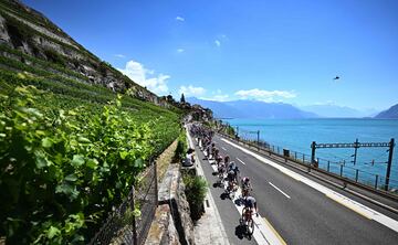 El pelotón durante la novena etapa del Tour de Francia 2022.