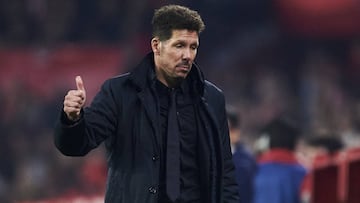 Simeone, entrenador del Atlético.