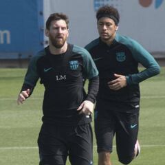 Messi y Neymar no entrenaron con el equipo tras la eliminación