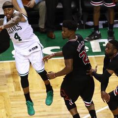 Isaiah (33+5+6) conmueve, pero los Celtics se topan con Butler