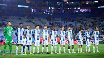 Players of Pachuca during the Play-In match between Pachuca and Pumas UNAM as part of the Liga BBVA MX, Torneo Apertura 2025 at Hidalgo Stadium, on November 20, 2025 in Pachuca, Hidalgo, Mexico.