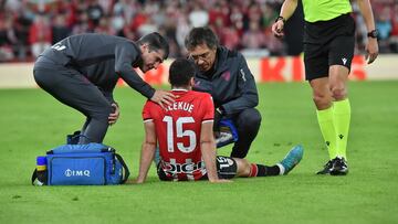 Lekue, lesionado en los isquios a nueve d¨ªas para el Atl¨¦tico
