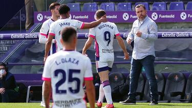 06/03/21 PARTIDO PRIMERA DIVISION REAL VALLADOLID GETAFE GOL 2-0 Shon Weissman ALEGRIA
