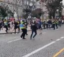Los hooligans llegaron a Portugal y dejaron este desastre