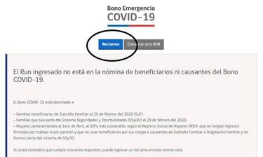 Bono Covid-19: cómo apelar y reclamar si no recibí el pago