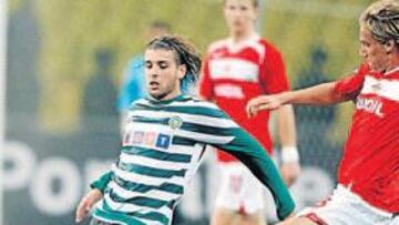 <b>TALENTO. </b>Veloso, a la izquierda en la foto, controla un balón ante el Spartak en la Champions.