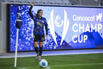   Aylin Avilez of America during the 4th round match between San Diego Wave and America as part of the Concacaf W Champions Cup at Snapdragon Stadium on October 16, 2024 in San Diego, California, United States.