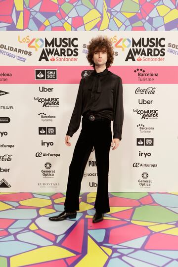 Malva, posando en el photocall de Los40 Music Awards.