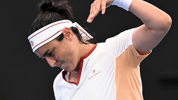 La tenista Ons Jabeur durante el Torneo de Brisbane.