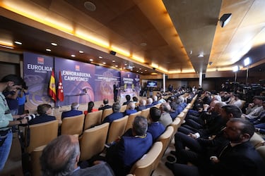 Vista general del salón de actos de la Real Casa de Correos, sede de la Comunidad de Madrid.