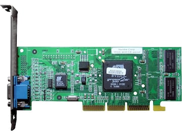 Close-up of an Nvidia GeForce 2 MX