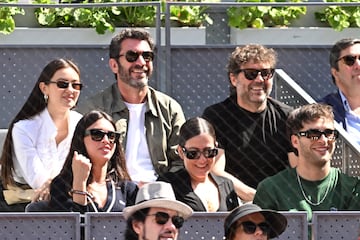 Arturo Valls en el Mutua viendo la semifinal entre Taylor Fritz y Andrey Rublev. 