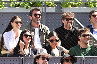 Arturo Valls en el Mutua viendo la semifinal entre Taylor Fritz y Andrey Rublev. 