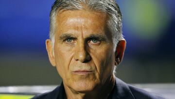 SAO PAULO, BRAZIL - JUNE 19: Carlos Queiroz head coach of Colombia looks on during the Copa America Brazil 2019 group B match between Colombia and Qatar at Morumbi Stadium on June 19, 2019 in Sao Paulo, Brazil. (Photo by Wagner Meier/Getty Images)