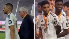 Los gestos de Mbappé y Vinicius durante la celebración culé: están dando que hablar