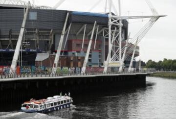 El Principality Stadium se prepara para acoger el próximo 3 de junio la final de la Champions League entre Real Madrid y Juventus.