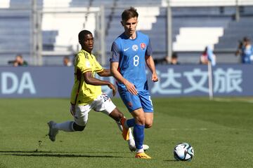 Imágenes del partido entre Colombia y Eslovaquia por los octavos de final del Mundial Sub 20 en el estadio San Juan del Bicentenario.