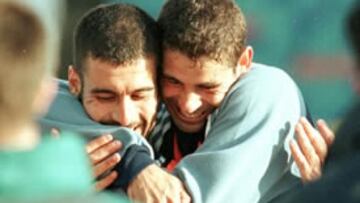 <b>SOLO QUEDA HIERRO. </B>Fernando Hierro todavía no ha elegido su futuro, aunque seguramente vaya también a Qatar junto con Guardiola.