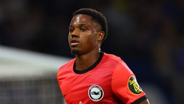 Ansu Fati, jugador del Brighton, durante el partido ante el Chelsea.