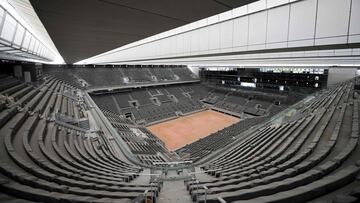 Imagen de la pista Philippe Chatrier en Roland Garros.