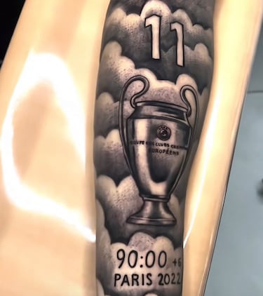 El tatuaje de Rodrygo en honor a la Decimocuarta