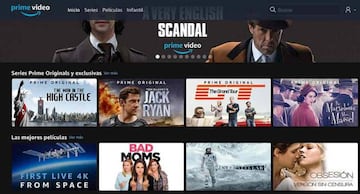 Prime video cuenta con un amplio catálogo de series y películas