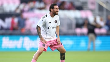 Lionel Messi durante partido de MLS de la presente temporada, 2025.