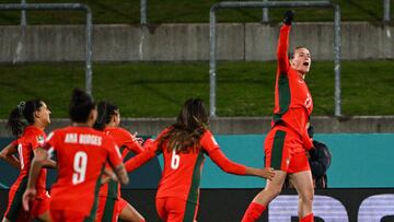 Telma Encarnacao, delantera de Portugal.