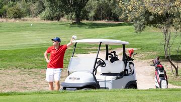 Iker Casillas en el campo de golf 'La Herrería', que acogió el XXII Torneo Benéfico de Golf de la Clínica Menorca.