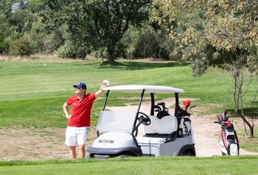 Iker Casillas en el campo de golf 'La Herrería', que acogió el XXII Torneo Benéfico de Golf de la Clínica Menorca.